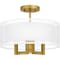 Quoizel Bodnar 3-Light Aged Brass Semi-Flush Mount QSF5576AB - alternate 1